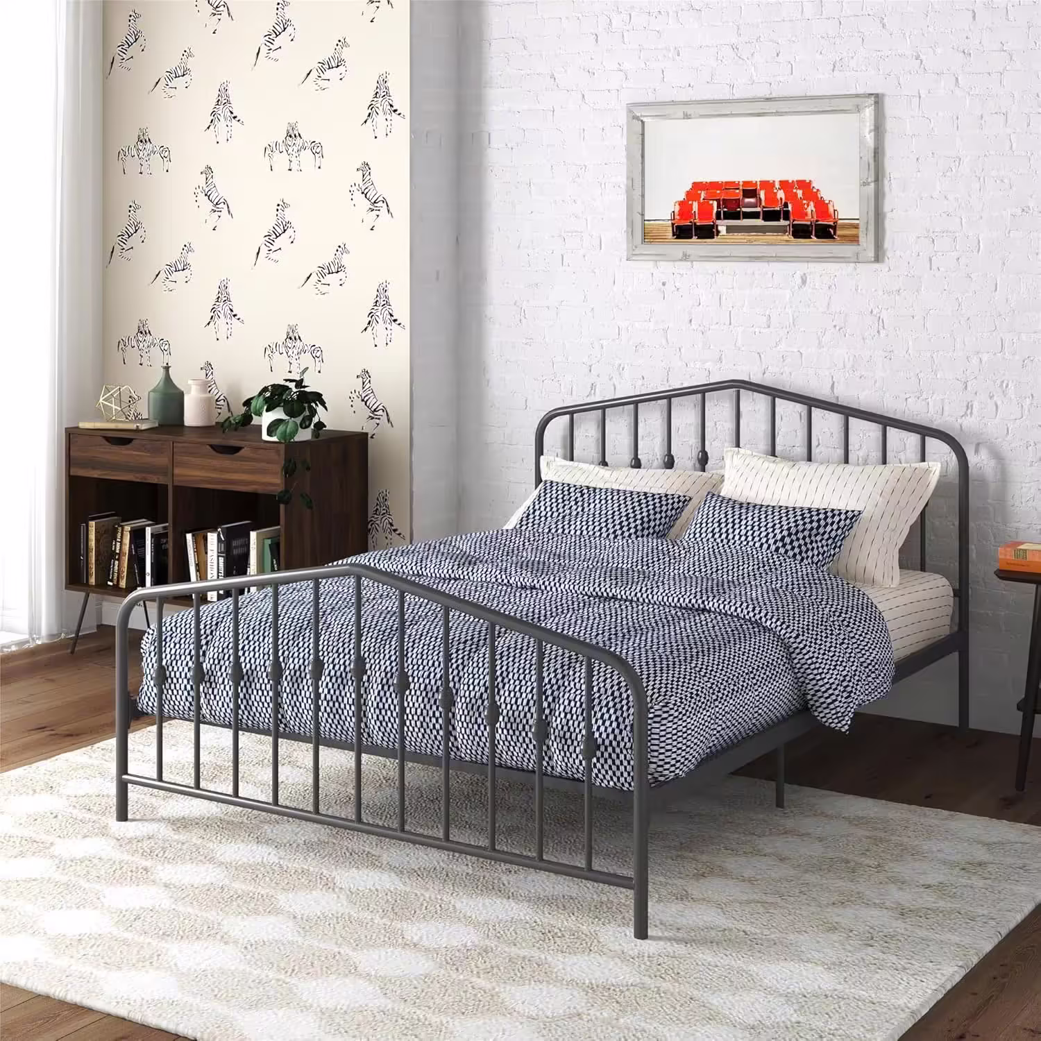 Giường thép hiện đại Nữ hoàng GT006 - Ảnh 4
