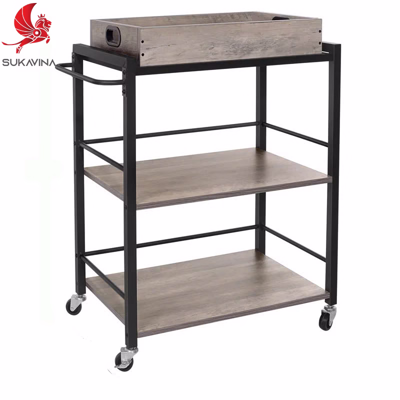 Kệ gỗ khung sắt hàn cố định